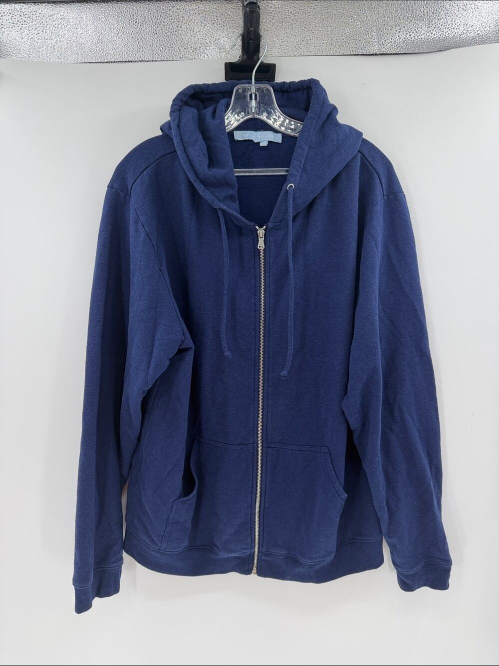 Hill House Women's Teddy Full Zip Hoodie - Navy - Large